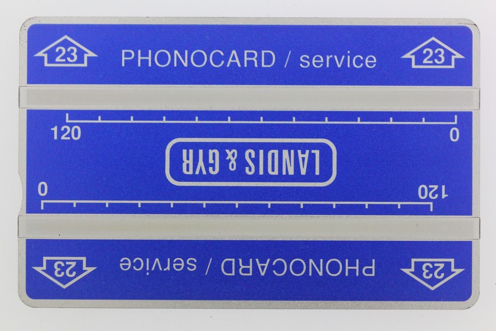 Landis & Gyr 704L Thailand Phonocard 23 Service Card (50068)