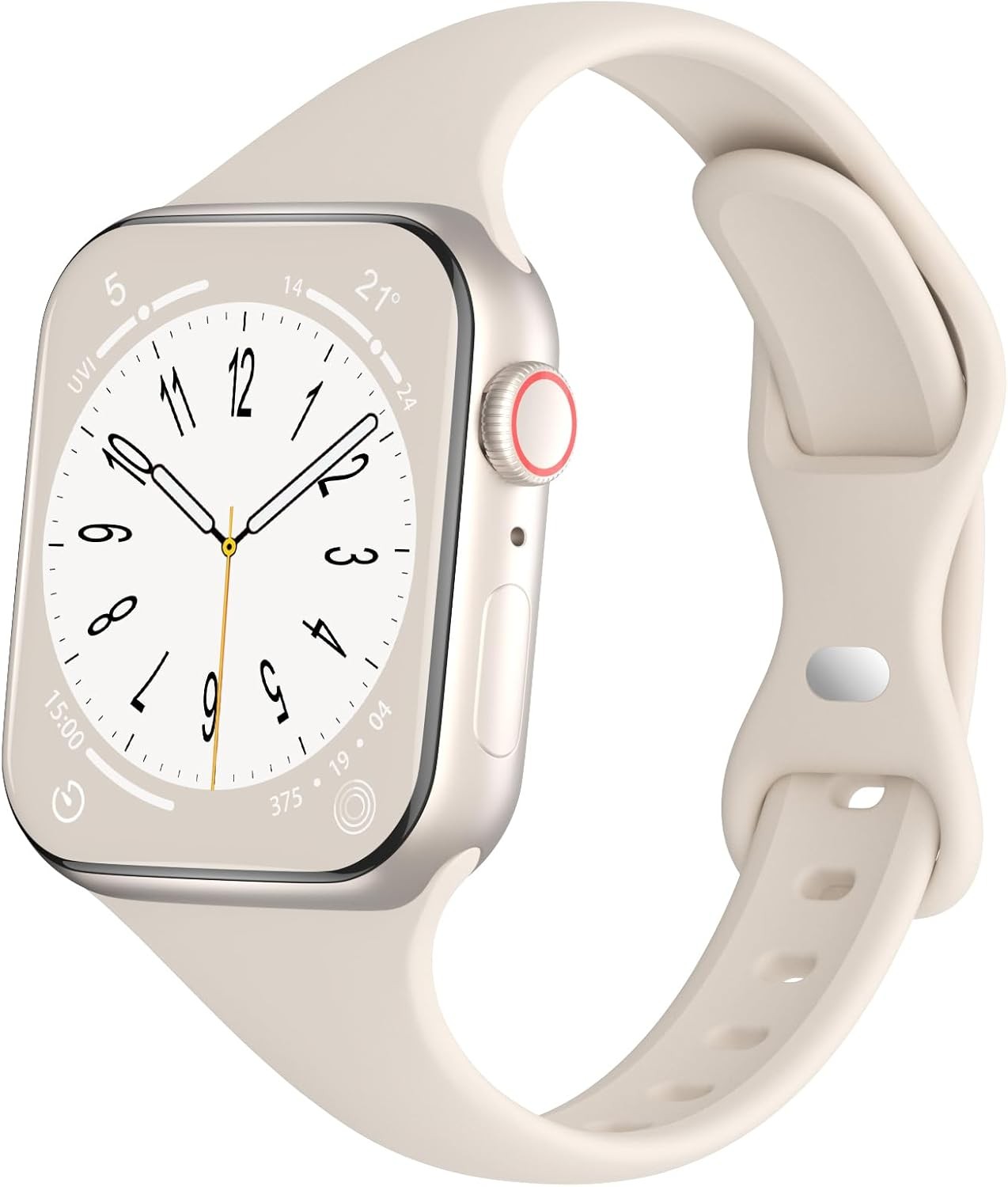 Slim Silicone Strap Compatible with Apple Watch Series 11 38mm 40mm 44mm