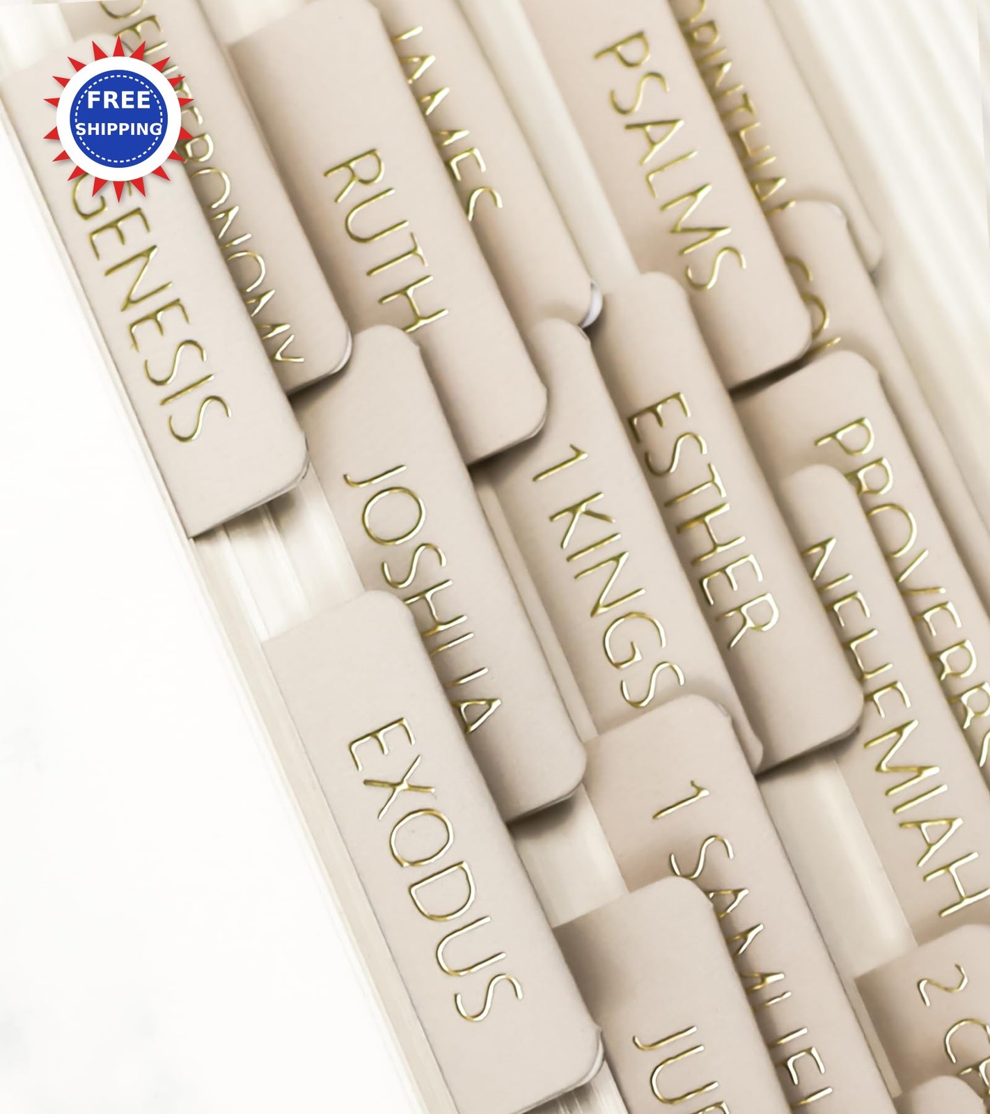 Bible Tabs Laminated for Women Men Study Journaling Supplies Index Book