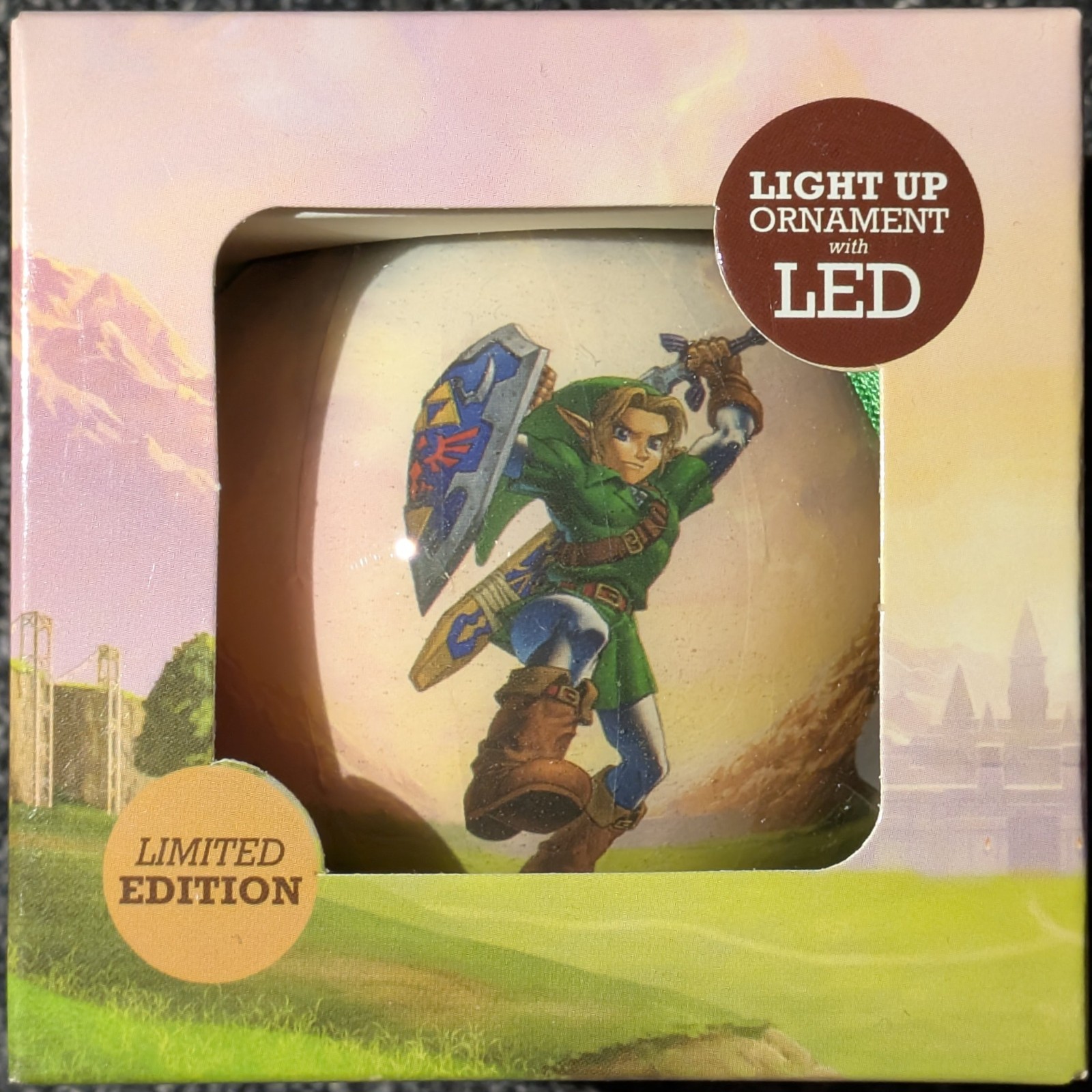 Legend of Zelda Ocarina of Time 3D Link LED Light Up Ornament GameStop Exclusive