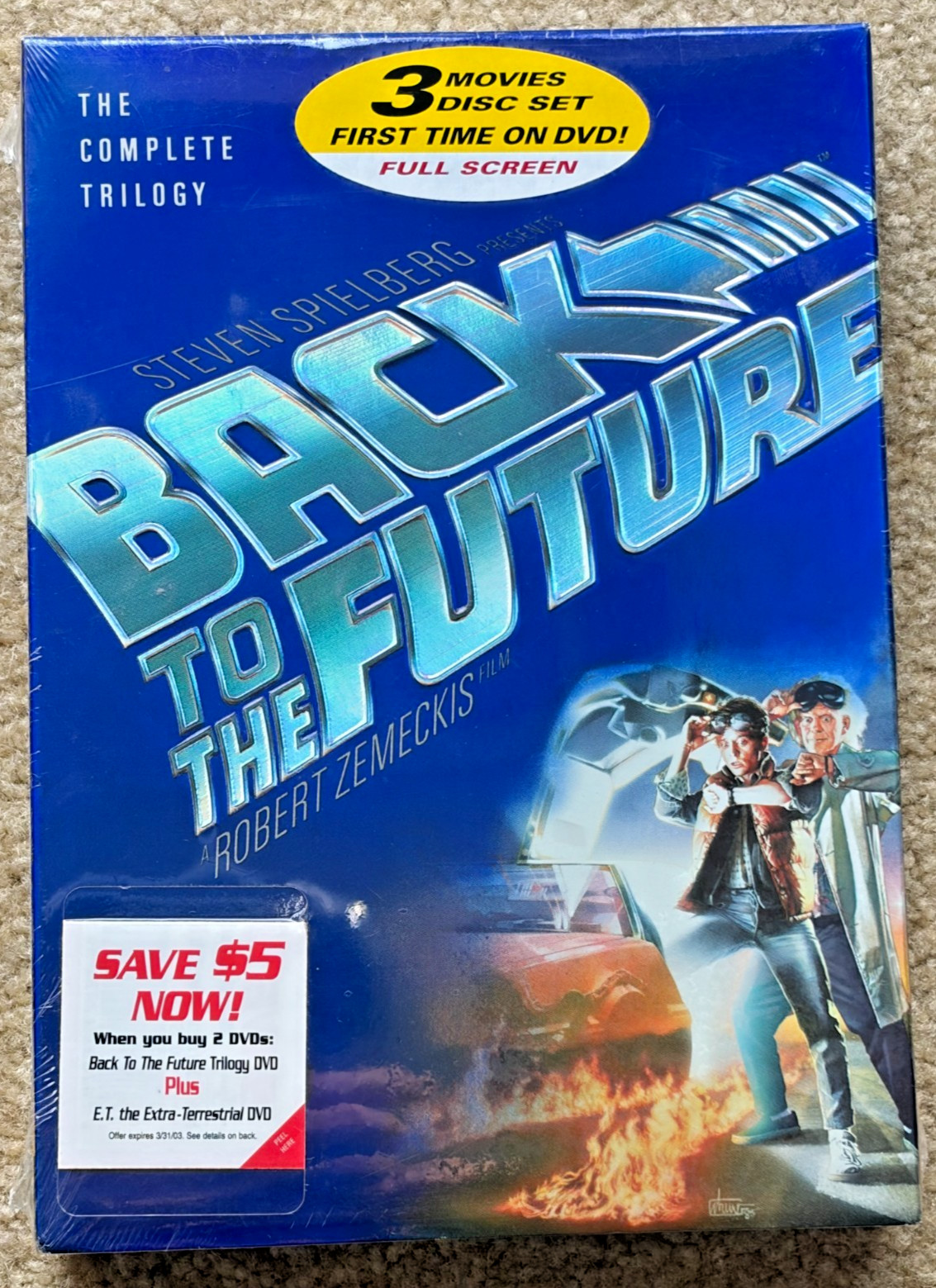 Back to the Future – The Complete Trilogy (3-DVD Box Set) Full Screen SEALED