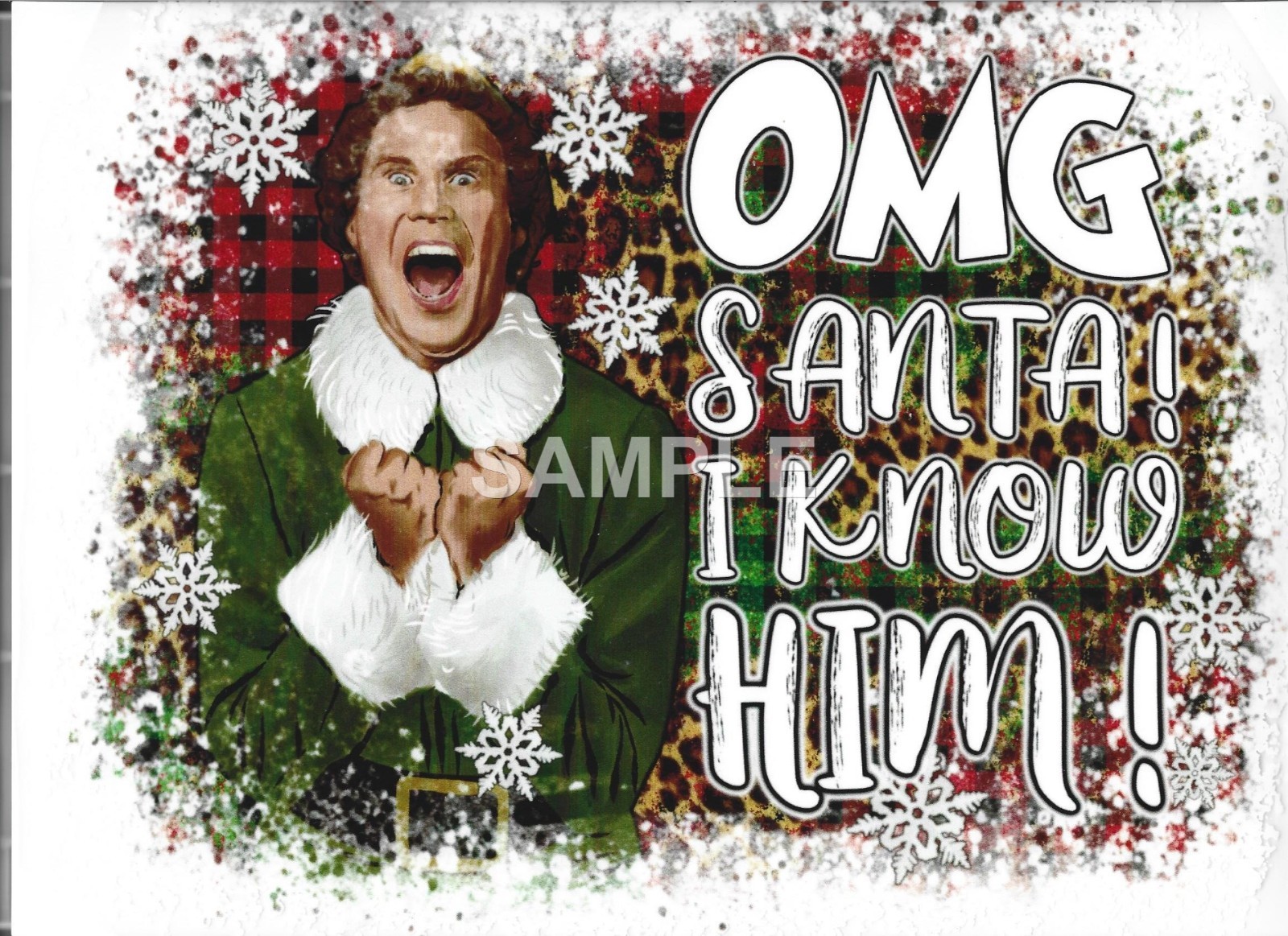 Christmas vinyl iron on transfer (SALE)