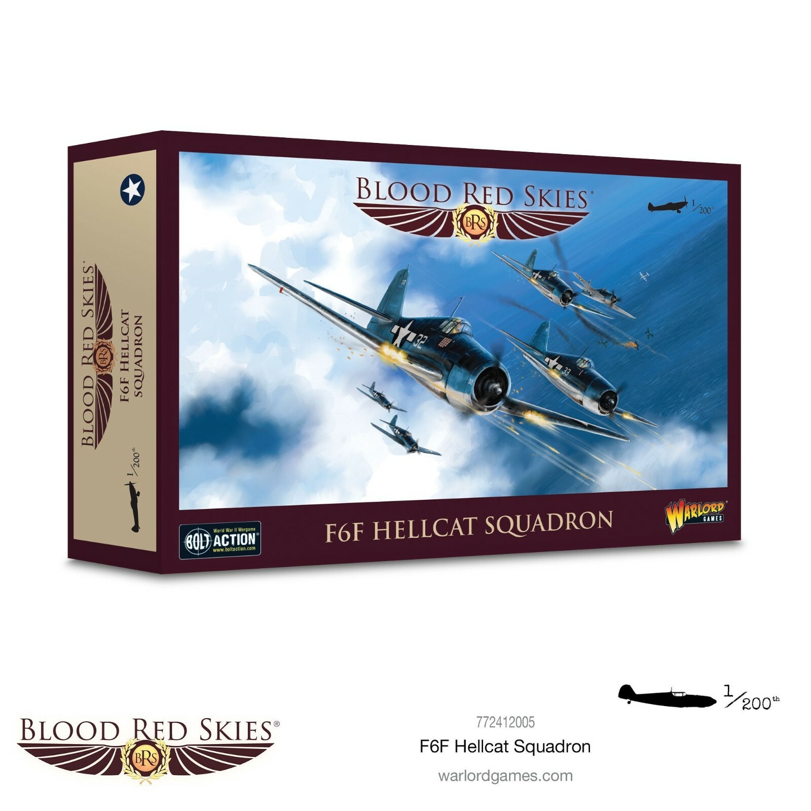 USA F6F Hellcat Squadron Blood Red Skies Warlord Games Aircraft