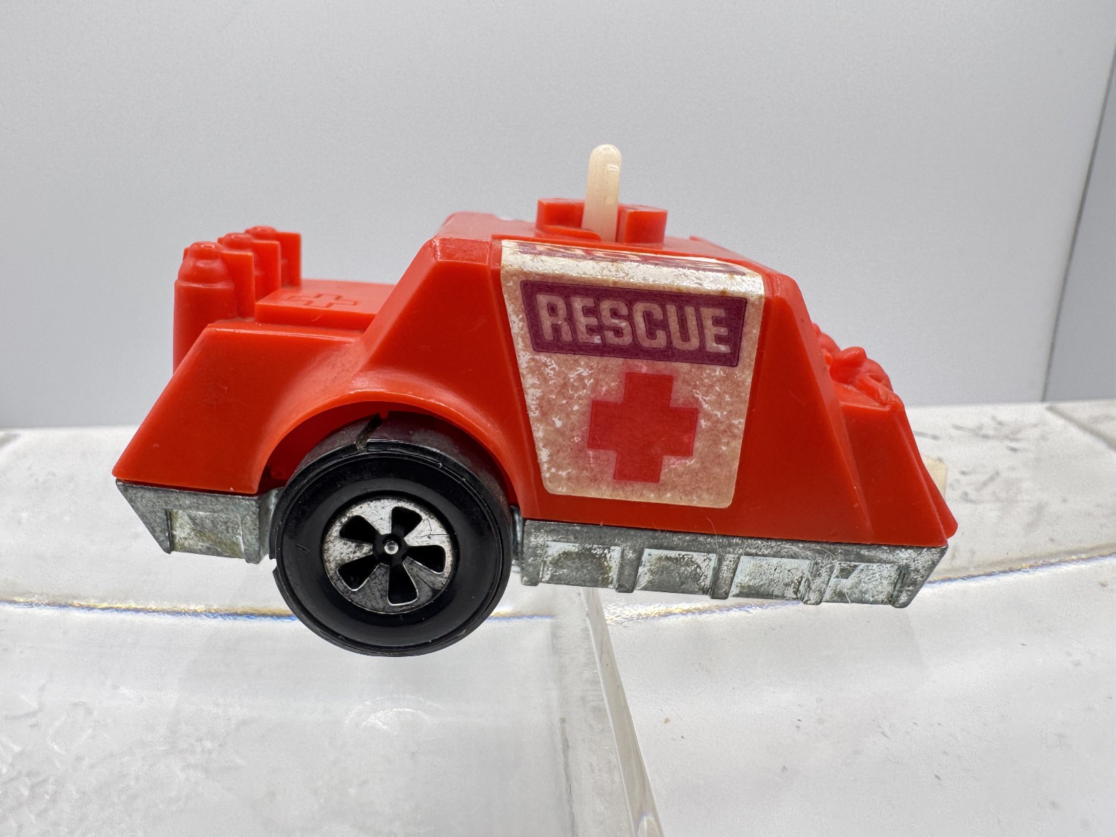 Hot Wheels Redline Sizzlers 1973 Rescue Steering Trailer (Fat Daddy) Red VHTF