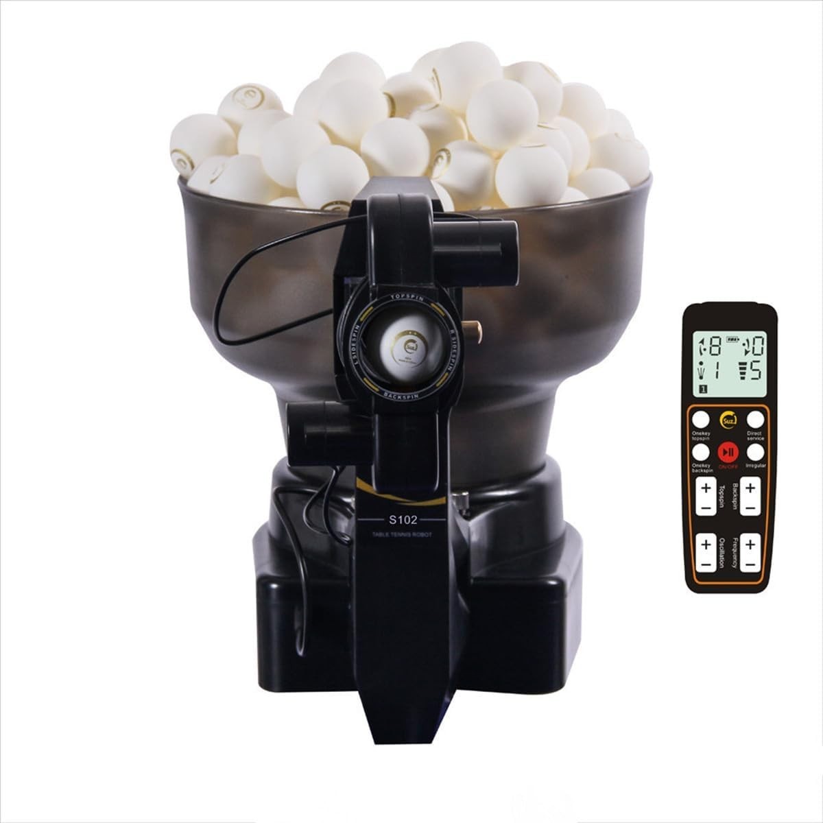 Suz Table Tennis Robot  S102 Automatic Ping Pong Ball Serving Machine W/ Remote