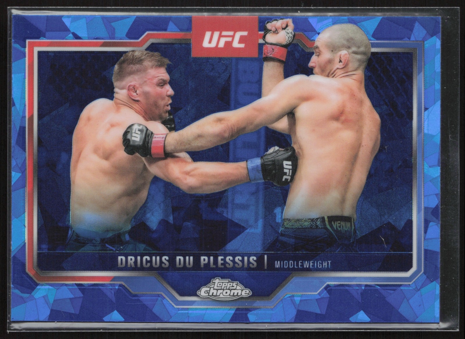 2025 Topps UFC Chrome Sapphire Dricus Du Plessis #137