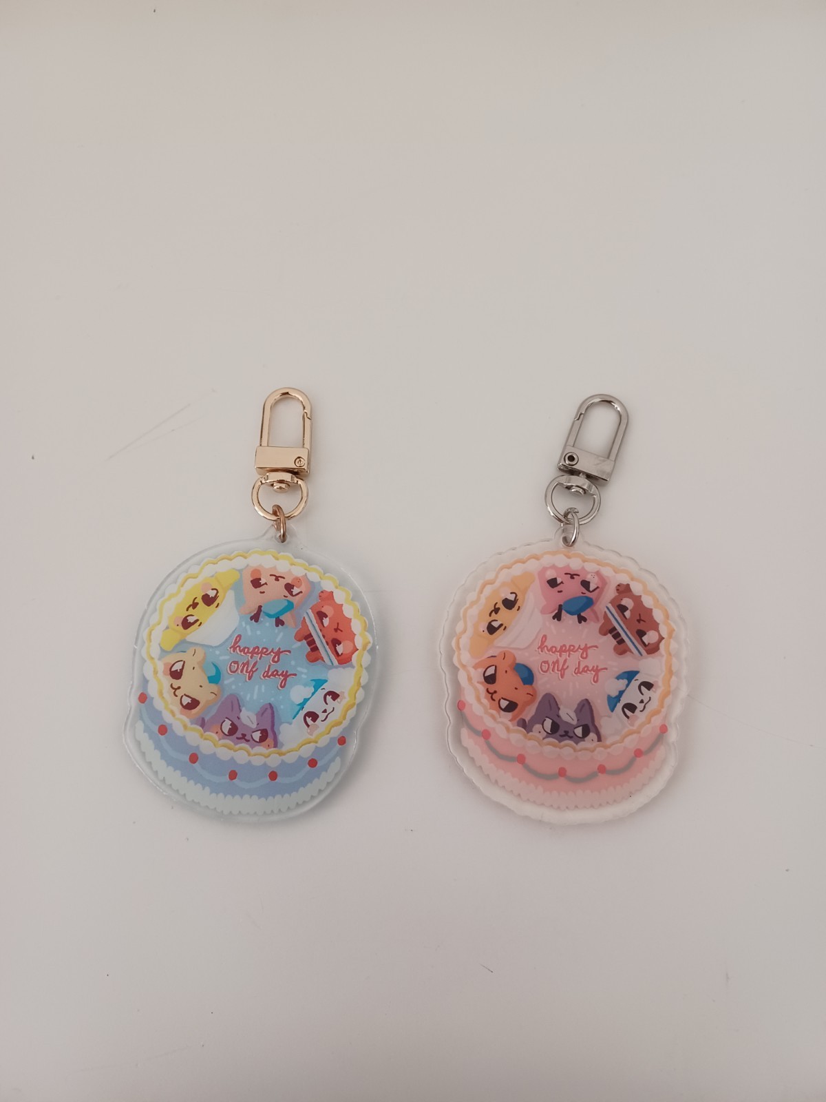 ONF keychain charms | ONF Anniversary Happy Birthday acrylic keychain Set