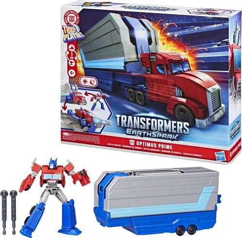 Hasbro Collectibles - Transformers: EarthSpark - Optimus Prime Battle Trailer Pl