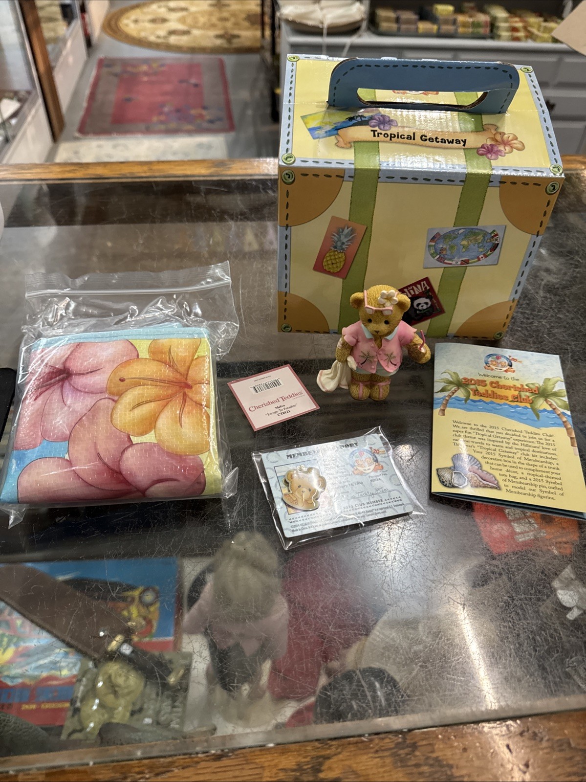 Cherished Teddies Club 2015 Melva CT0121 “Escape To paradise” NIB With Extras!✨