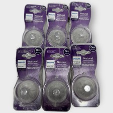4 pack Philips Avent Natural Response Size Flow 1 Newborn 0M Nipples LOT OF 6
