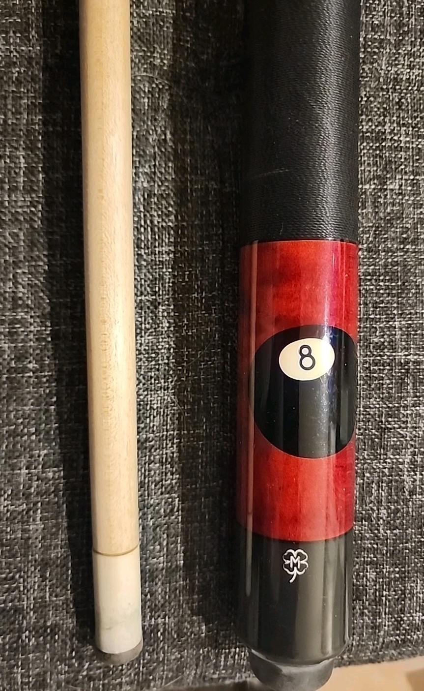 McDermott GS07C2 Pool Cue – 8 Ball Burgundy & Walnut Double Wash w/ Linen Wrap