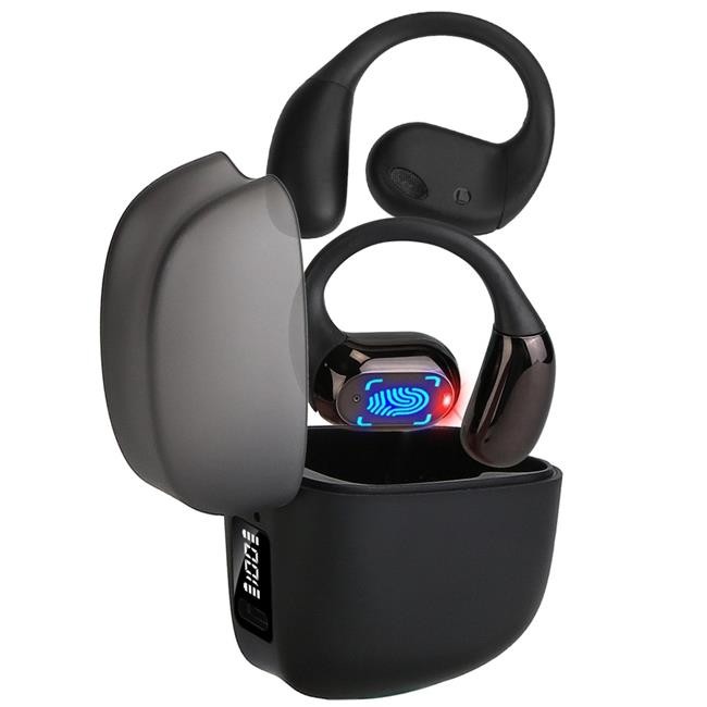 Fresh Fab Finds FFF-Black-GPCT5030 Wireless V5.4 Open Ear Buds LED Case IPX5 ...