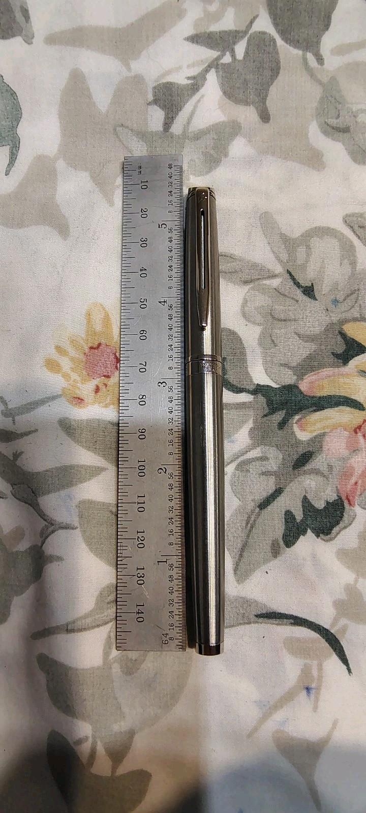 waterman Hemisphere Stainless Steel Fountain Pen With Medium Nib France