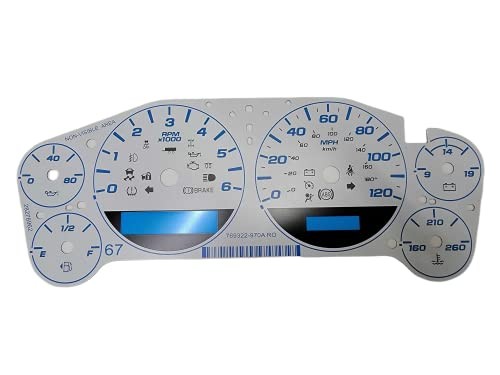 Tanin Auto Electronix Custom White Gauge Face Overlay | Fits 2007-2013 GMC & 