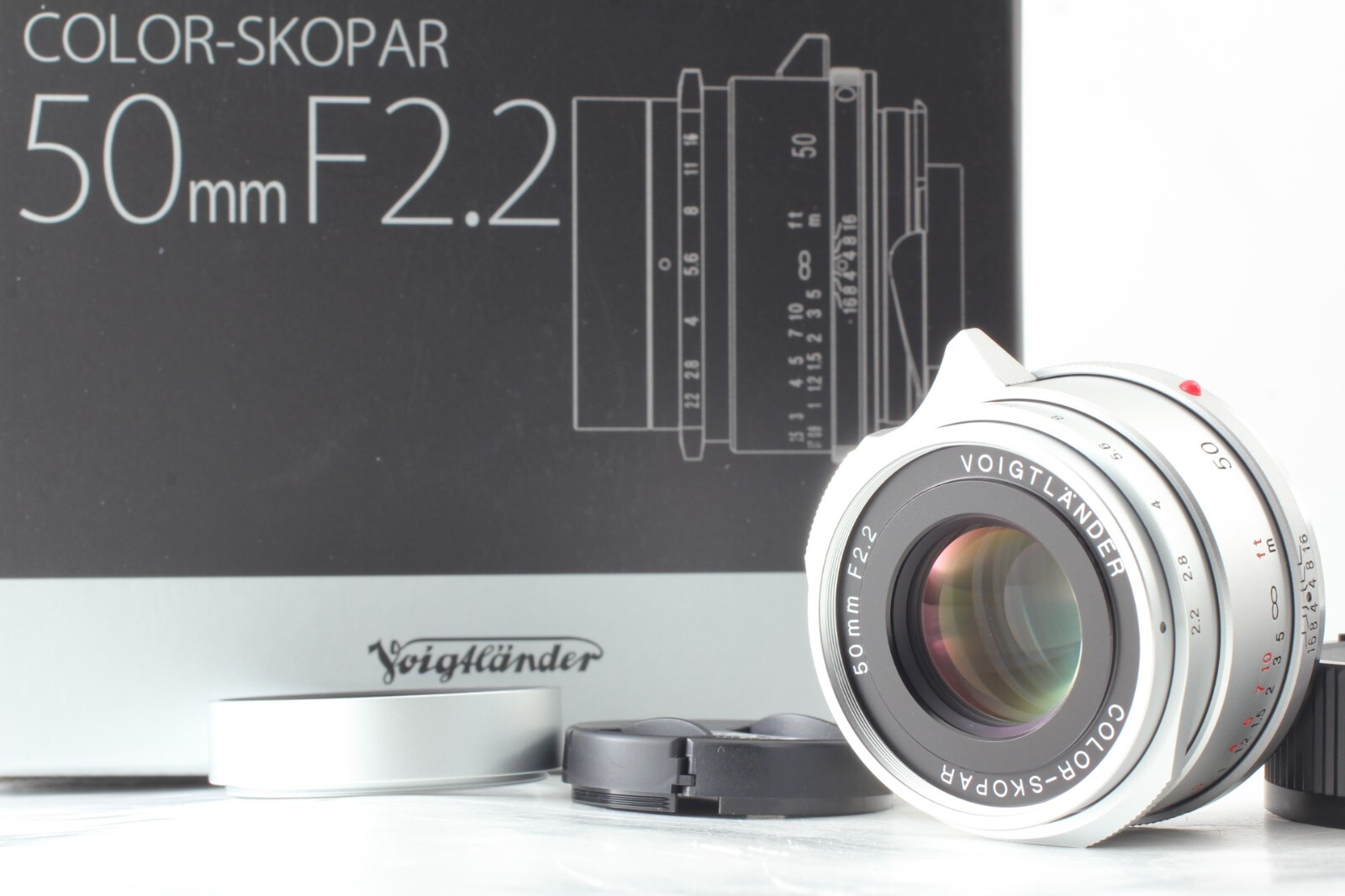 [MINT in Box] Voigtlander COLOR-SKOPAR 50mm f/2.2 Silver VM Leica M-mount #V3495