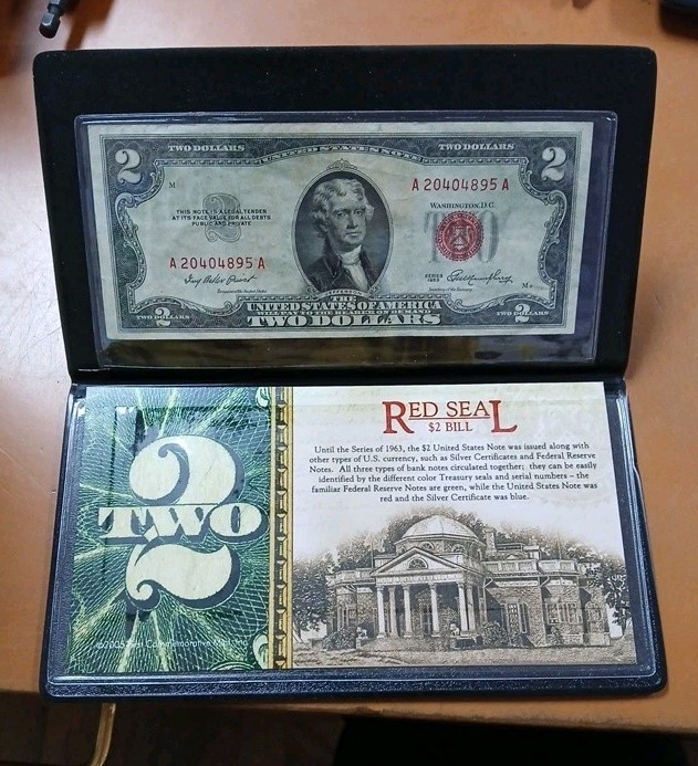 FIRST COMMEMORATIVE MINT $ 2.00 RED SEAL NOTE