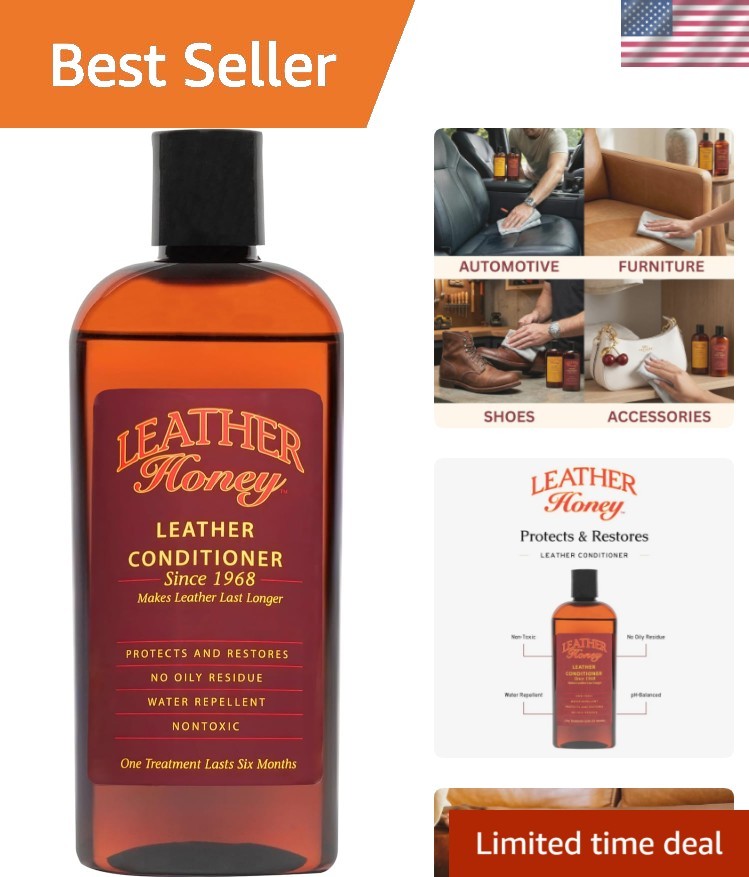 Leather Conditioner, Since 1968. for All Leather Items Including Auto, Furnit...