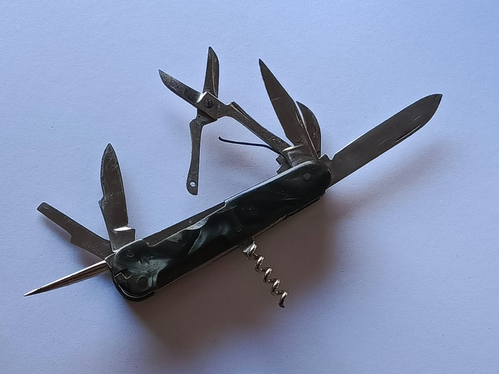 Vintage Knife USSR folding knife multitool.