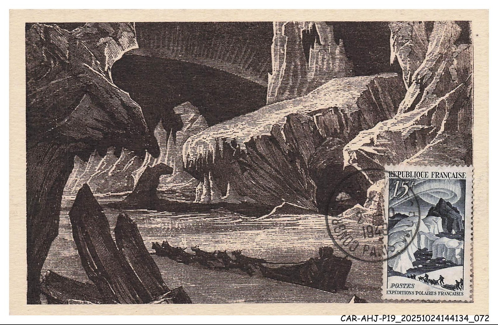 CAR-AHJP19-0932-CARTE-MAXIMUN - Exploration Pay And Nares - Boussenard - 1949