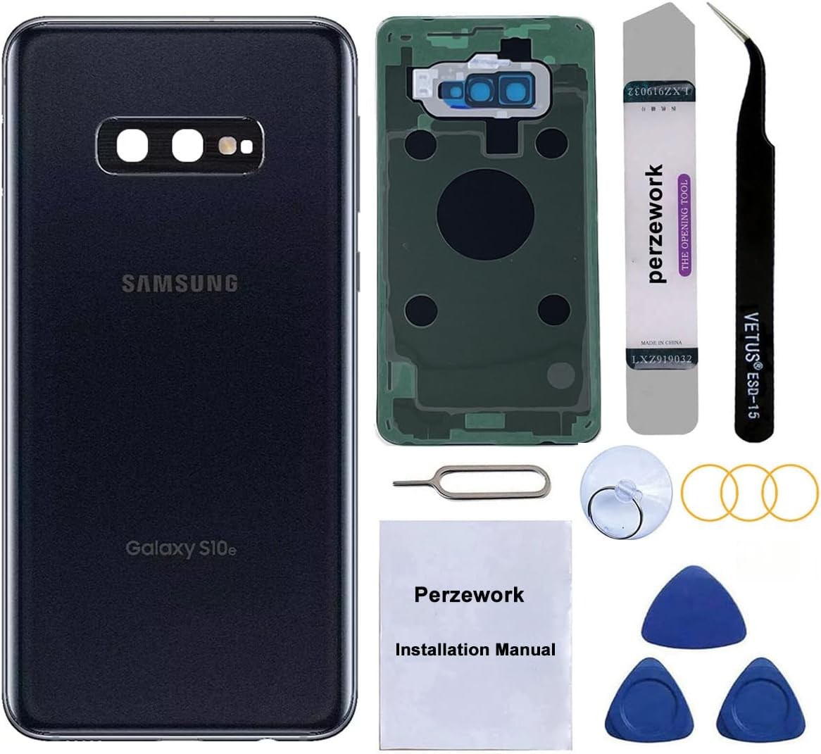Rear Back Glass Replacement for Samsung Galaxy S10 Plus with Reparing Tool kit
