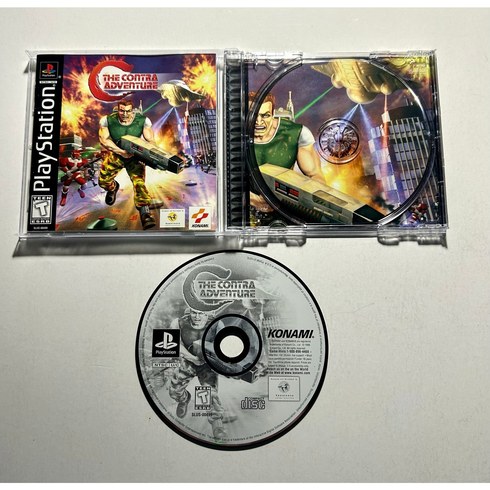 C: The Contra Adventure (PS1 PlayStation 1)works Complete CIB w/ registration🔥