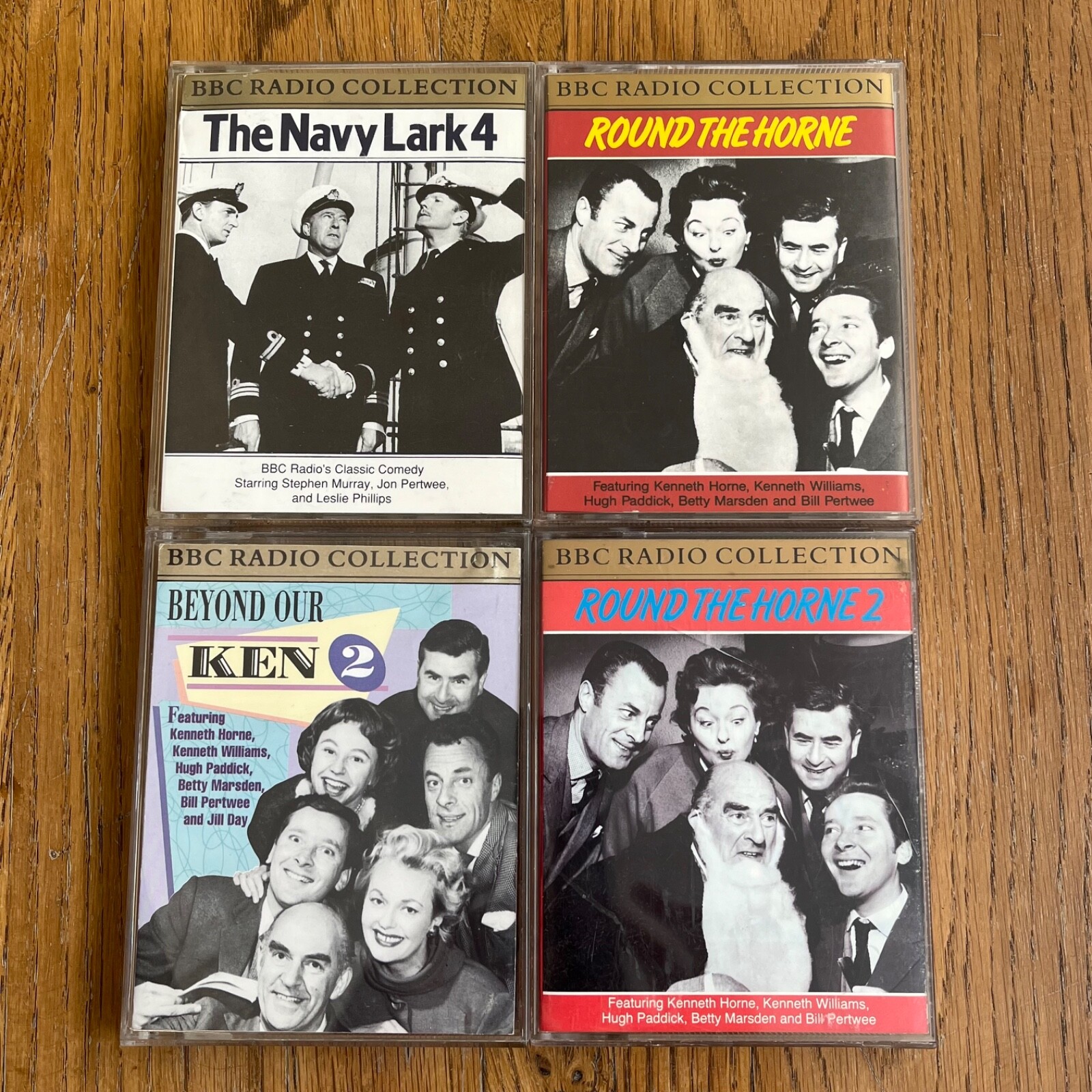 4 x Classic Comedy Cassette Tapes Round The Horne The Navy Lark
