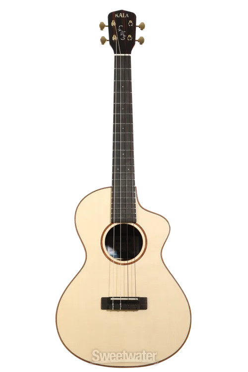 Kala Metropolitan Deluxe Spruce Top Rosewood Baritone Ukulele - Natural