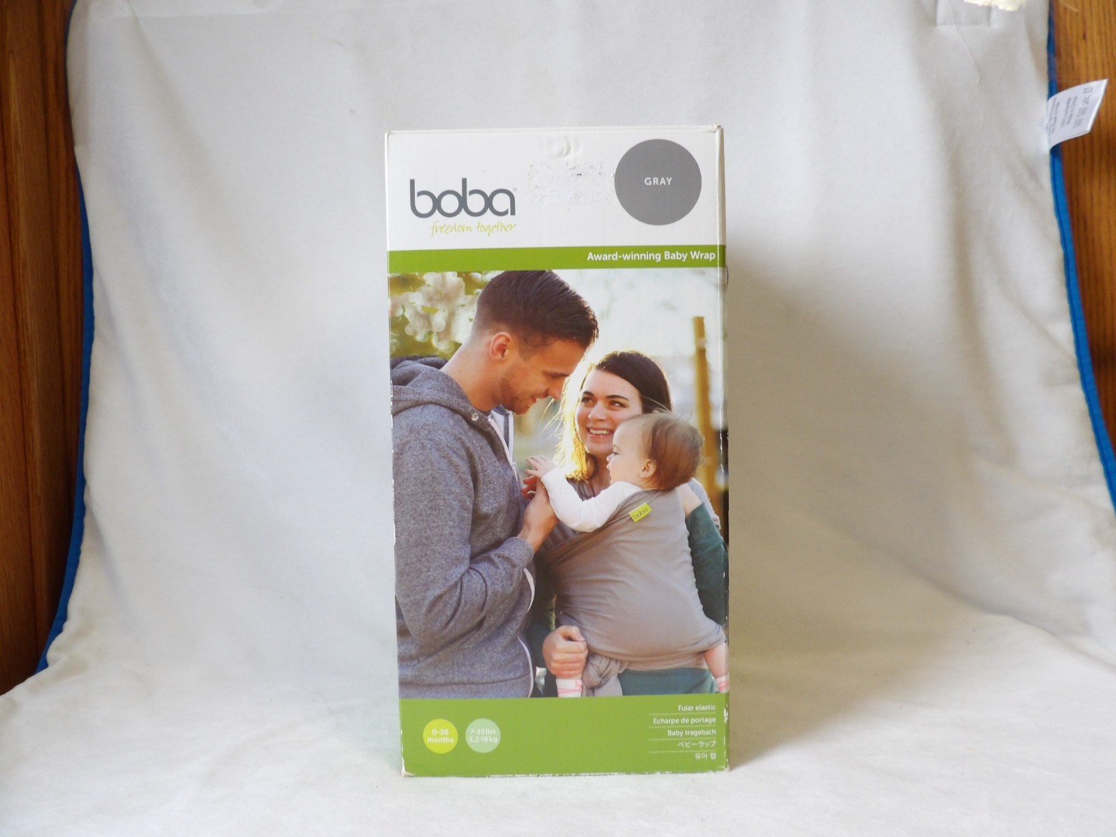 Boba Wrap Baby Carrier, Gray / For Newborn Babies and Children up to 35 pounds
