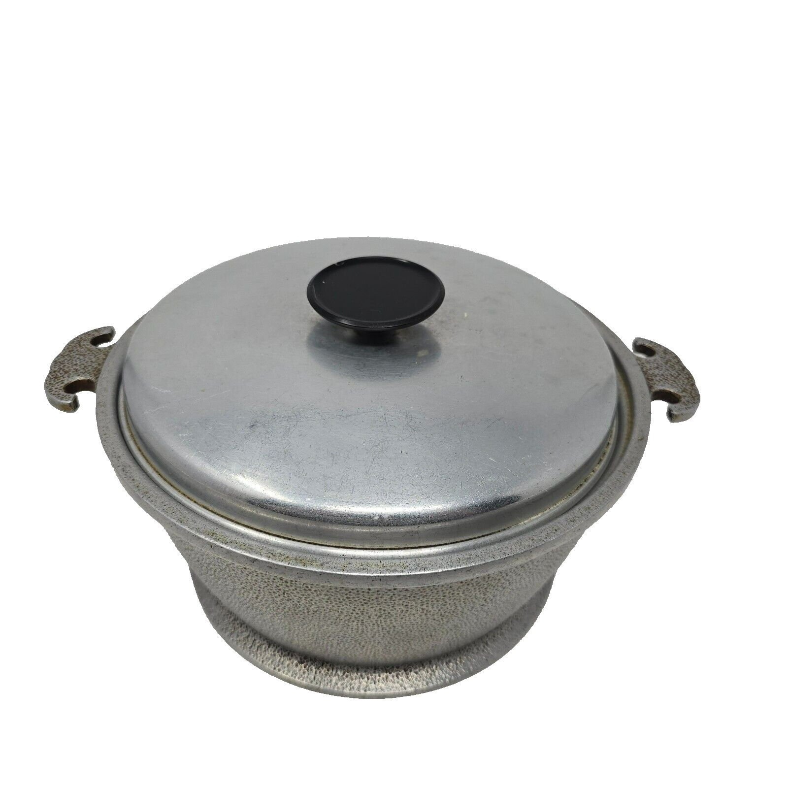 Guardian Service 10" Round Cast Aluminum Cookware Pot Metal Lid Vintage