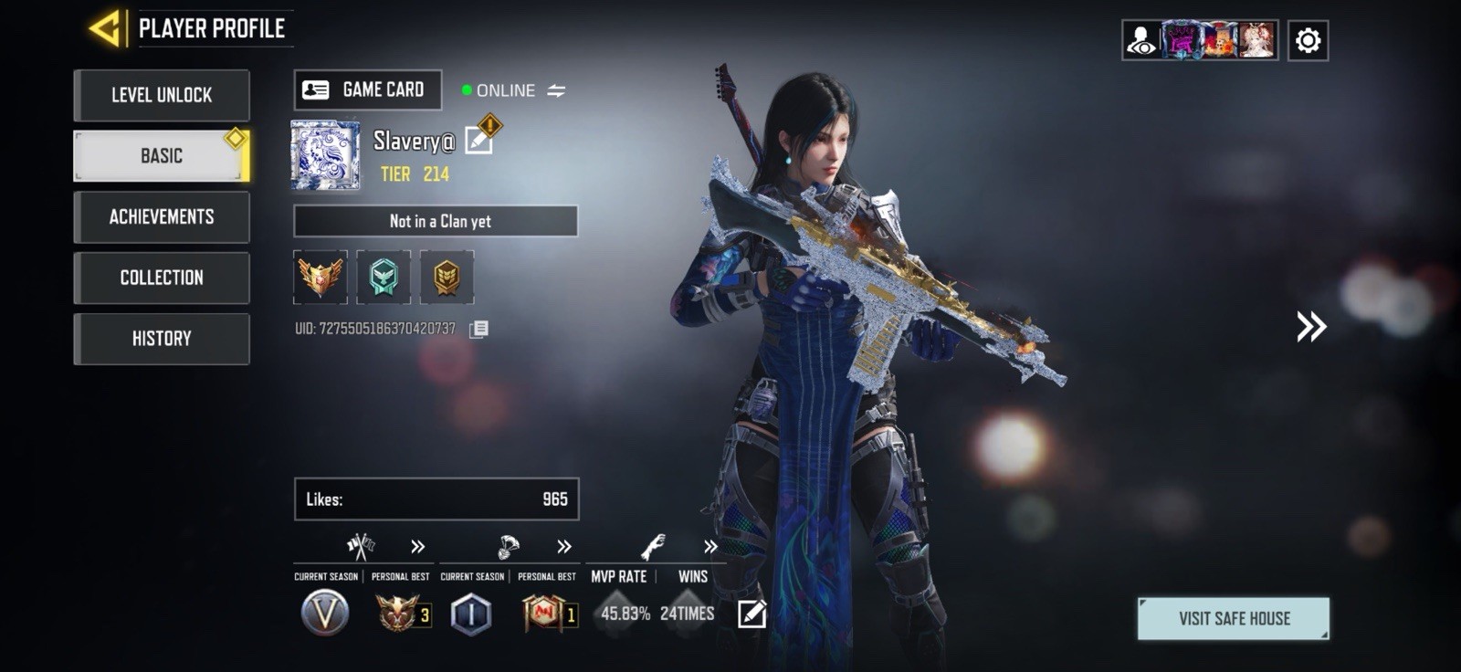 Call of Duty Mobile Account cheap with mythic campaign and several legendary’s