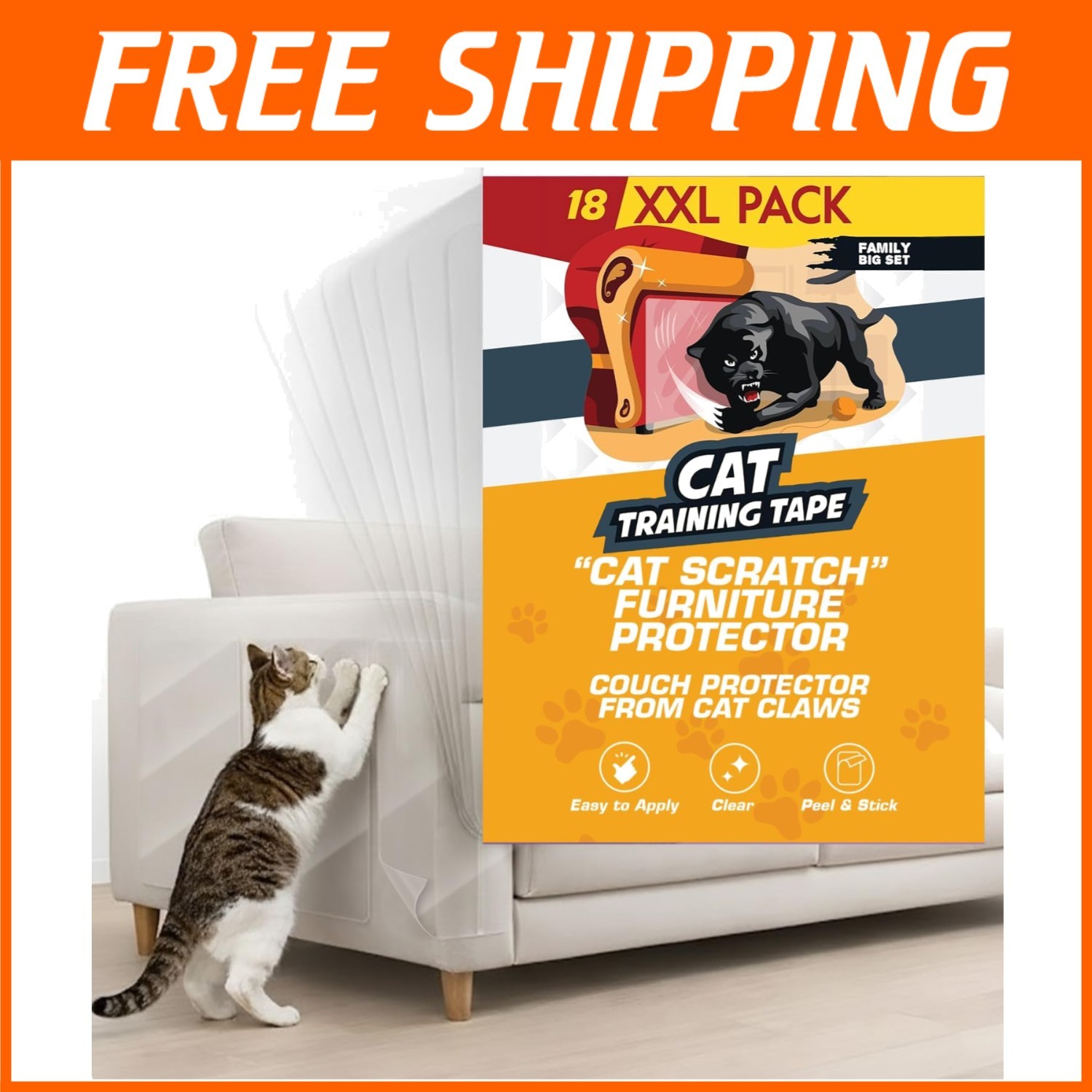Double-Sided Cat Scratch Deterrent