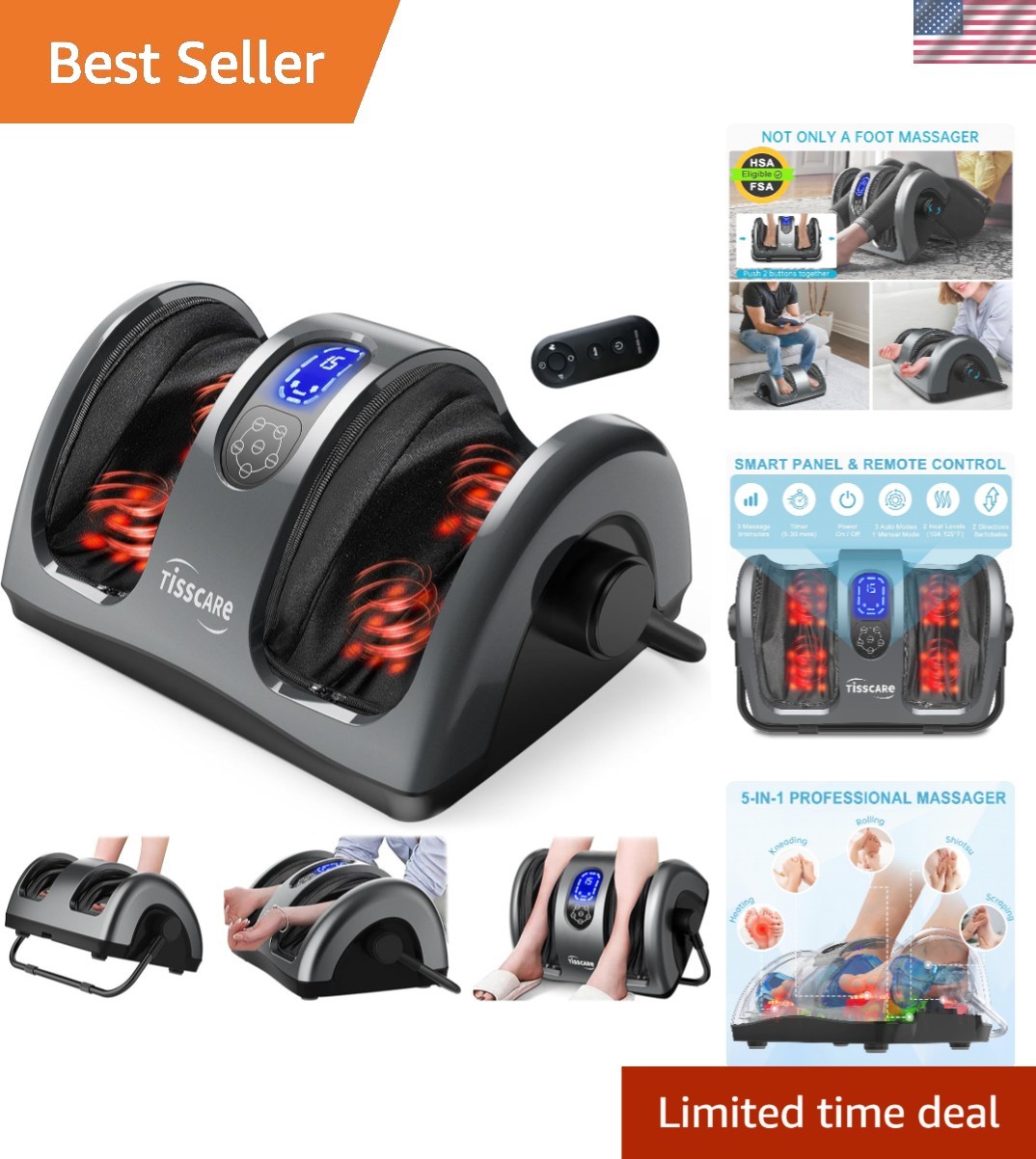 Luxurious Shiatsu Foot Massager with Heat - Ideal Gift for Relaxation and Relief