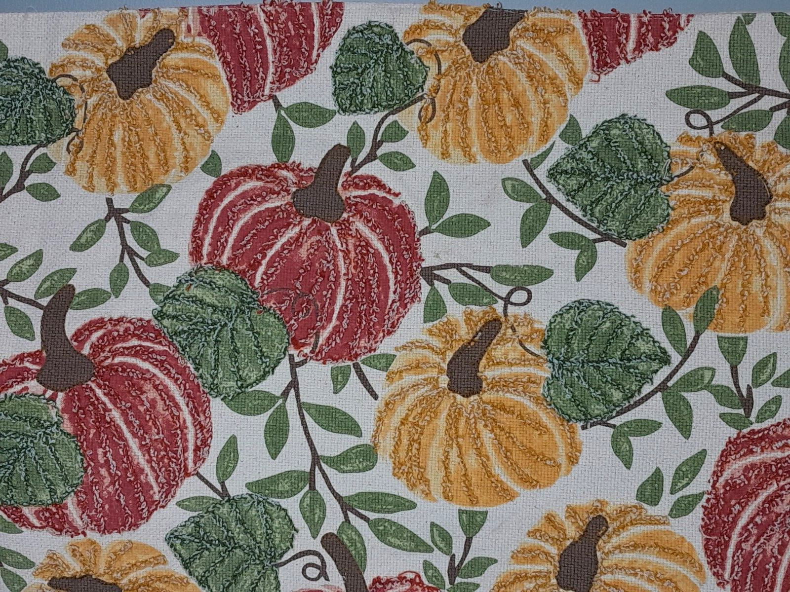 Rachel Ashwell Farmhouse Table Runner 3D Textured Burlap Trim 16 X 70 Fall Decor