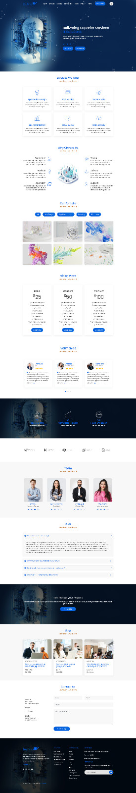 IT Solutions & Business Services Multipurpose Responsive Website Template