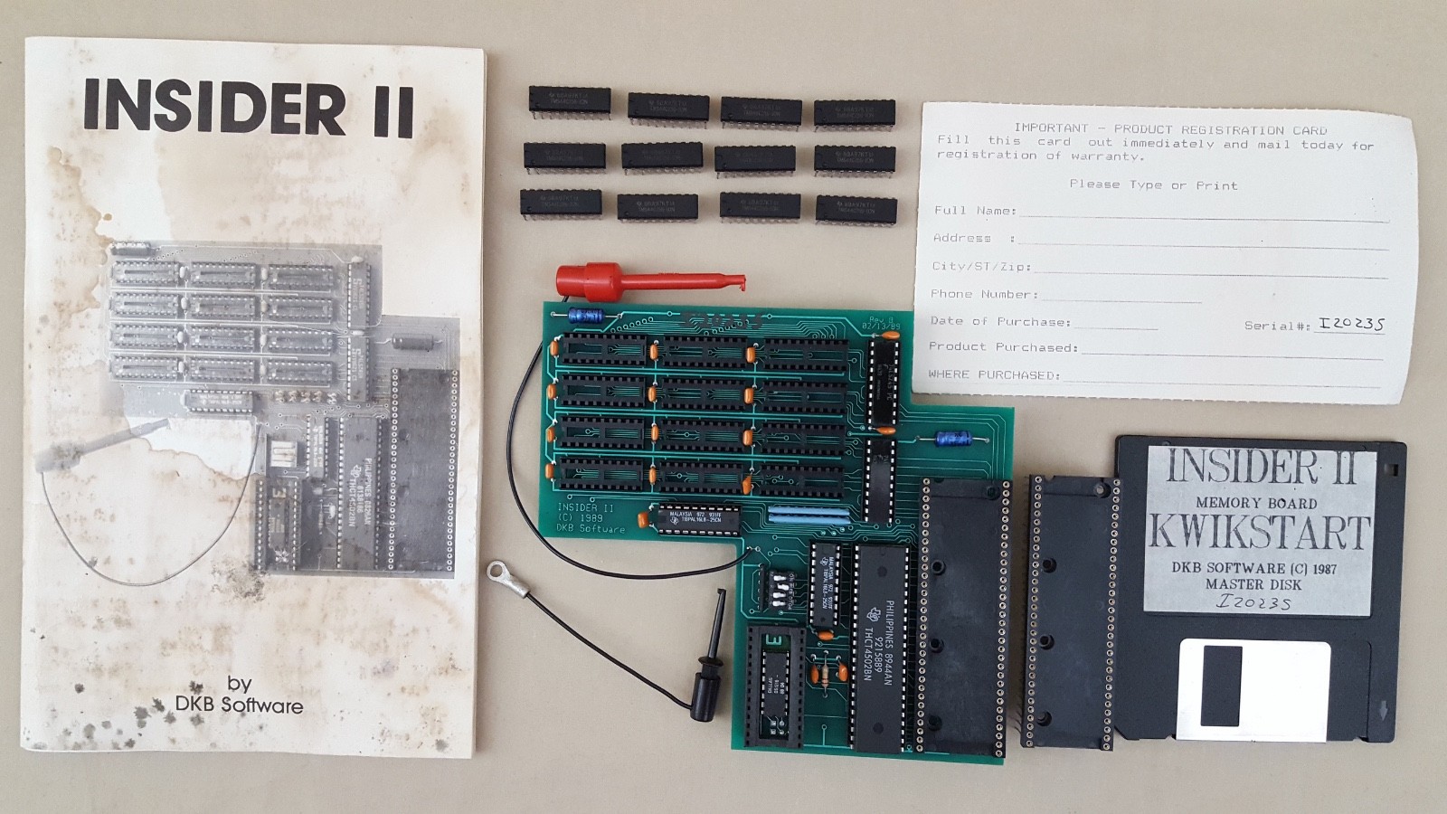 DKB Insider II w/1.5MB RAM Memory Expansion for Commodore Amiga 1000