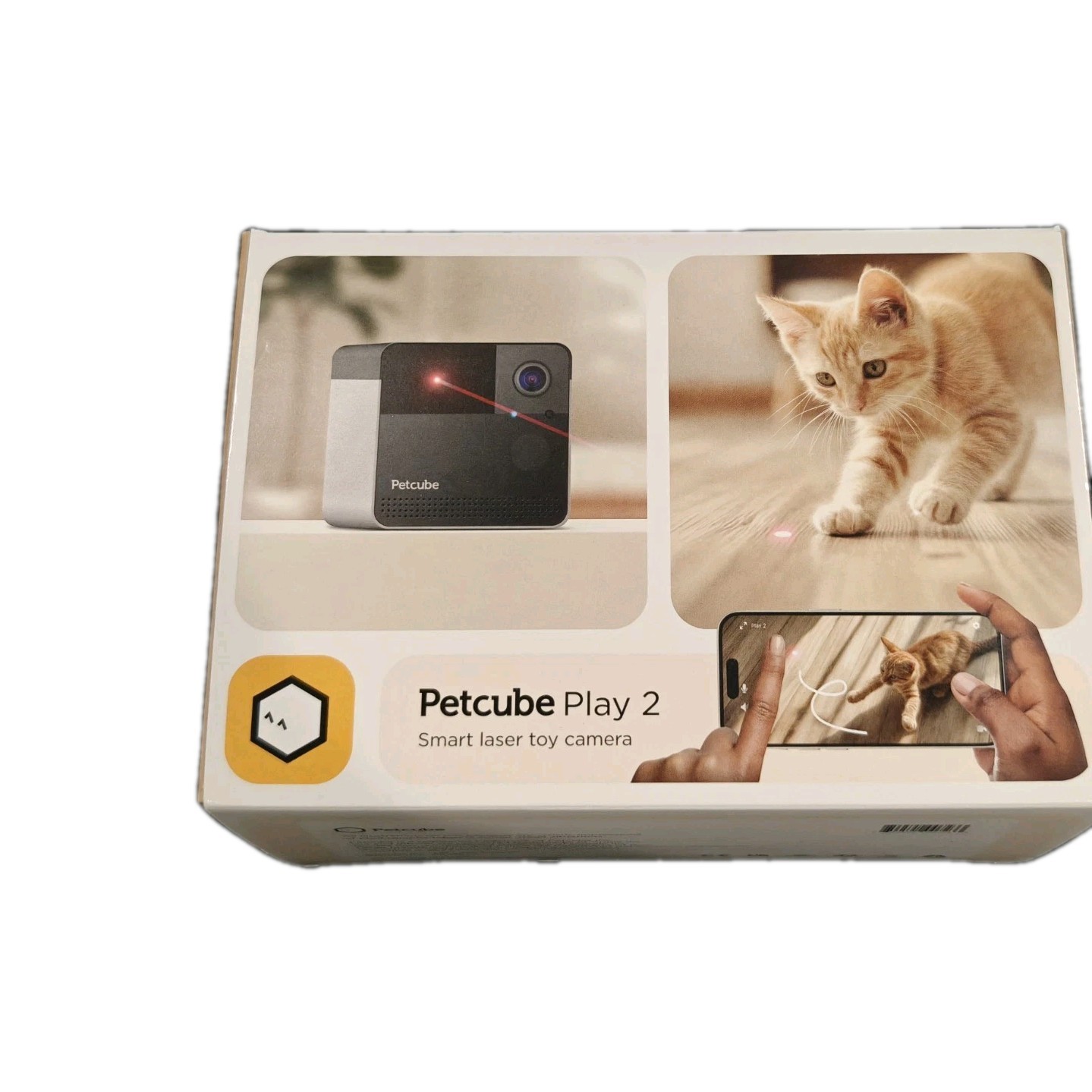 Petcube Play 2 Wi-Fi Pet Camera w/ Smart Laser, 1080P HD Video, 2-Way Audio NEW!