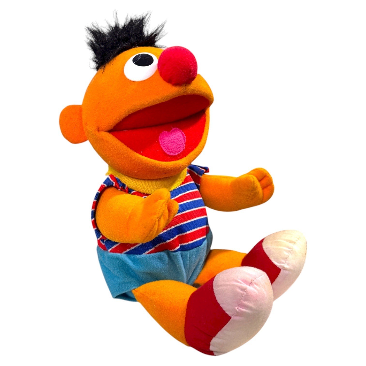 Vintage 1996 Tyco Ernie Sesame Street Plush Toy Doll Jim Henson Productions