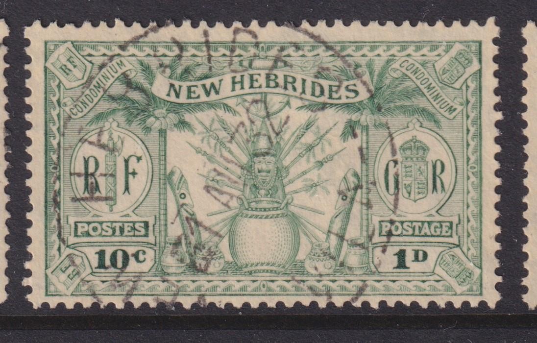 NEW HEBRIDES, 1925 1d. Green, used.