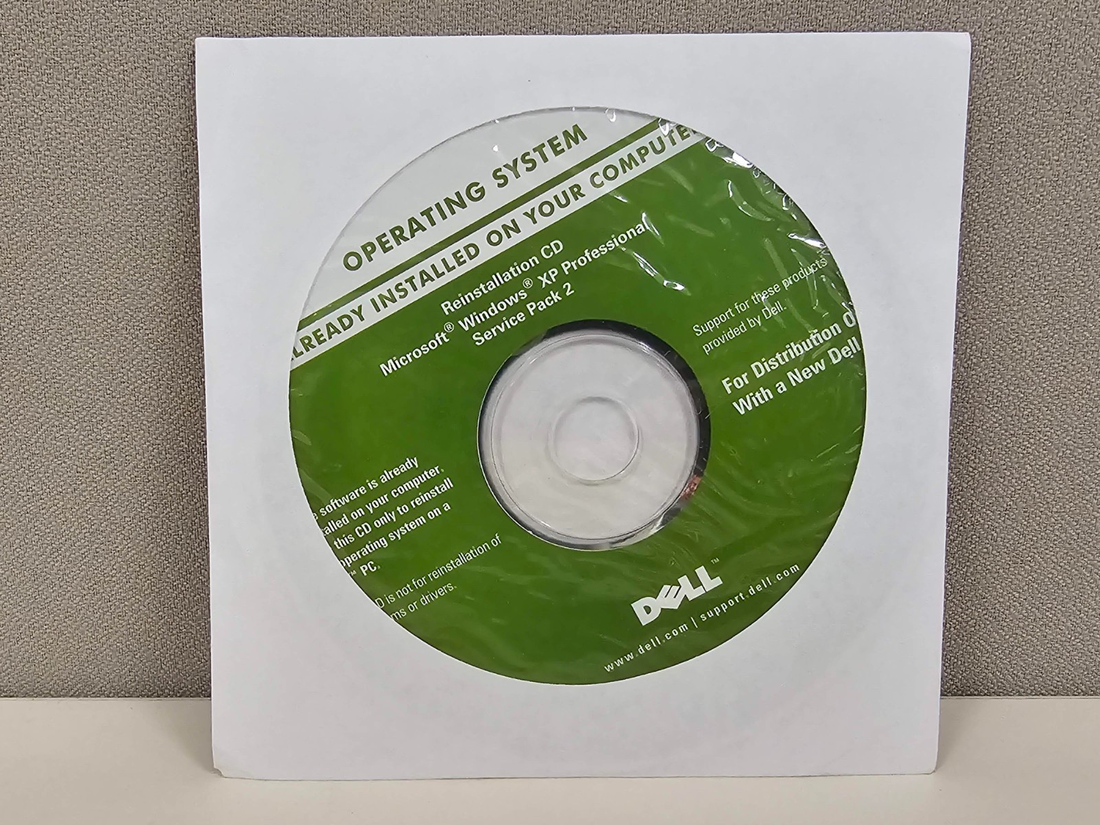 Dell Windows XP Pro Service Pack SP2 Reinstallation CD Optiplex FUKN *SEALED*