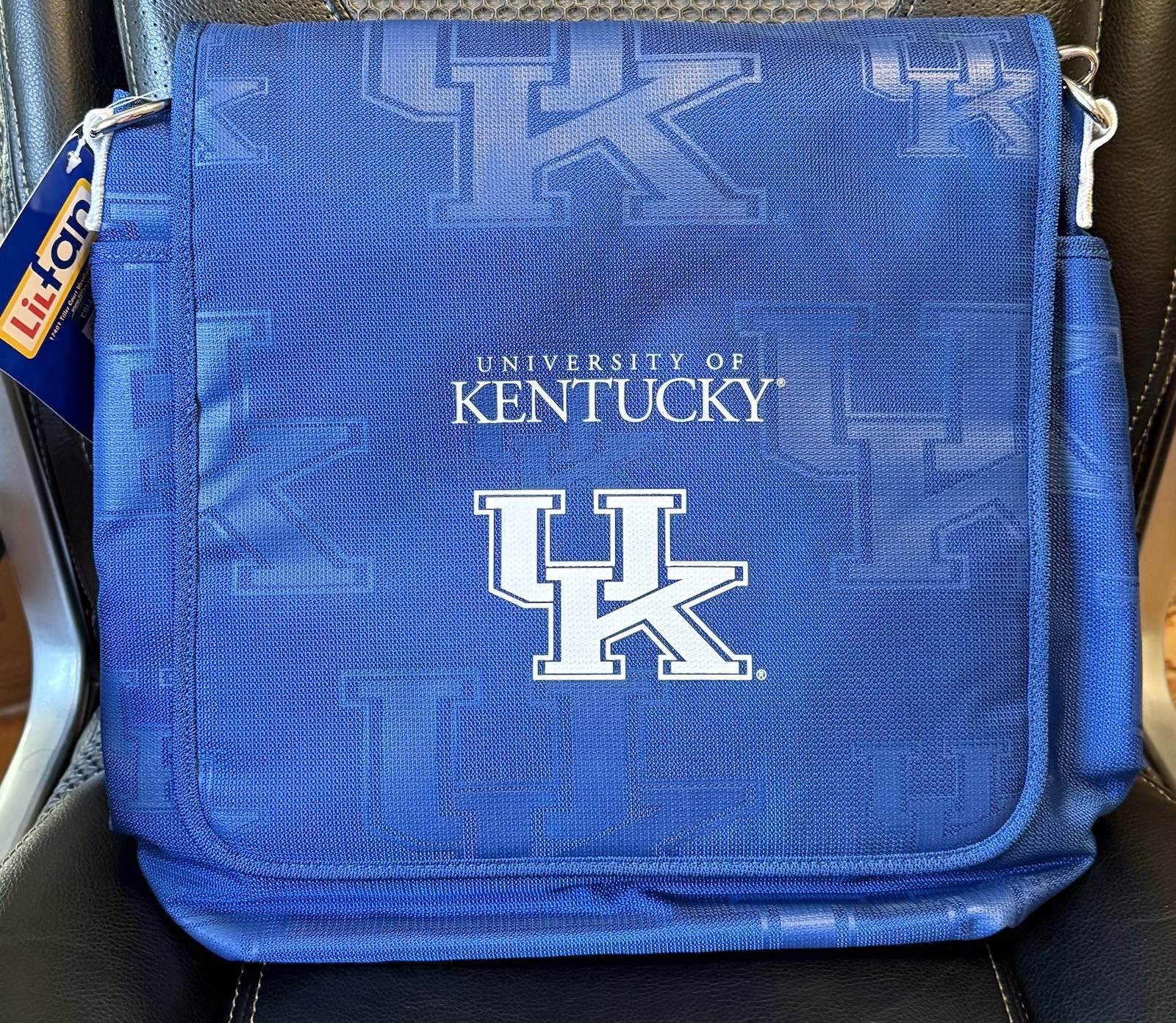 Lil Fan The Coach Messenger Diaper Backpack Univ of Kentucky Blue Nylon