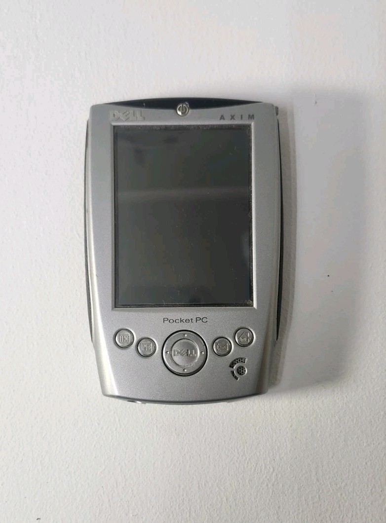 Dell AXIM Silver PDA Palm Pilot Pocket PC UNTESTED