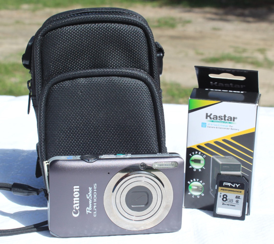 Canon PowerShot ELPH 100 HS 12.1MP Tested/Works