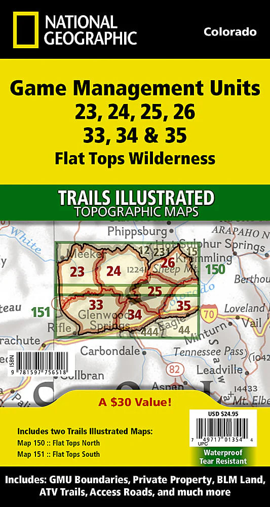 Flat Tops Wilderness GMU: Map Pack Bundle