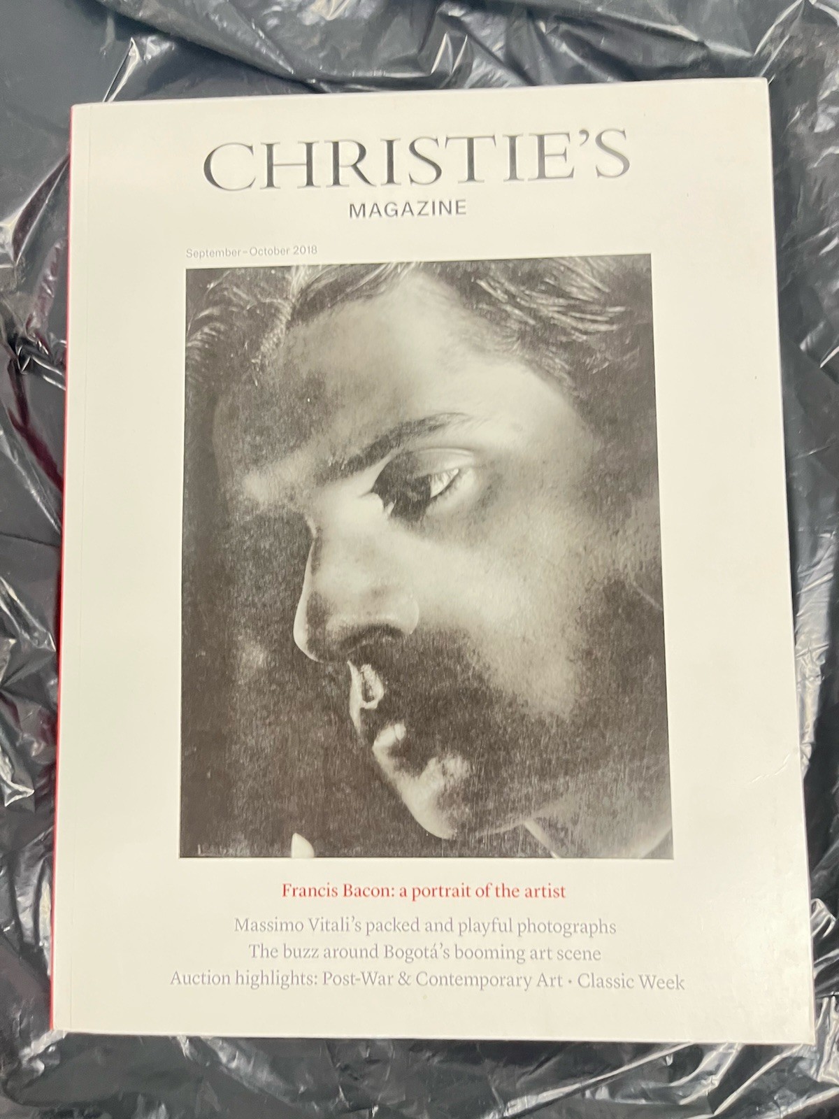 Christie's Magazine Catalog Massimo Vitali; Francis Bacon; Bogota Fall 2018