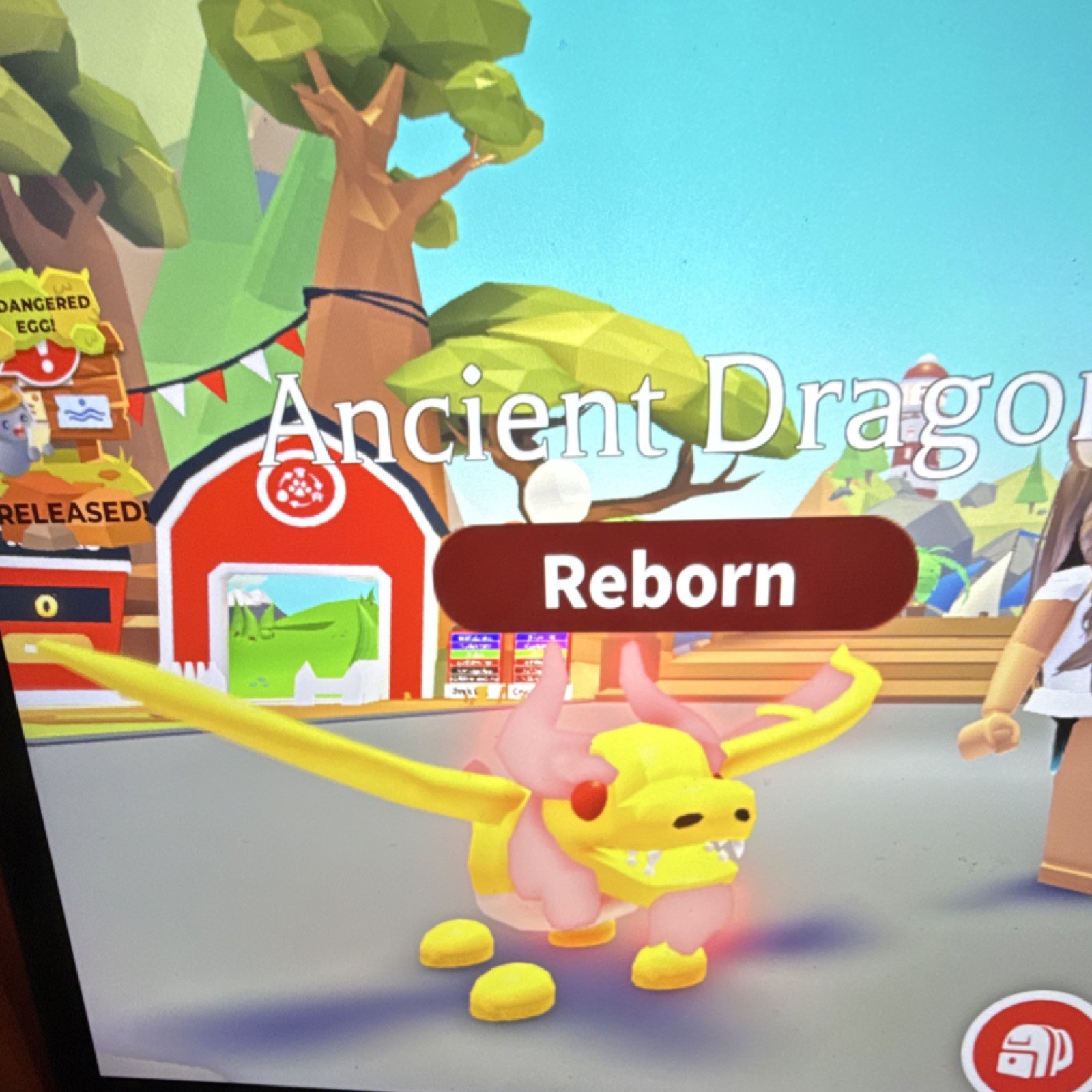 Adopt Me! Ancient Dragon Reborn Game Item Asset Virtual In-Game Pet for Roblox