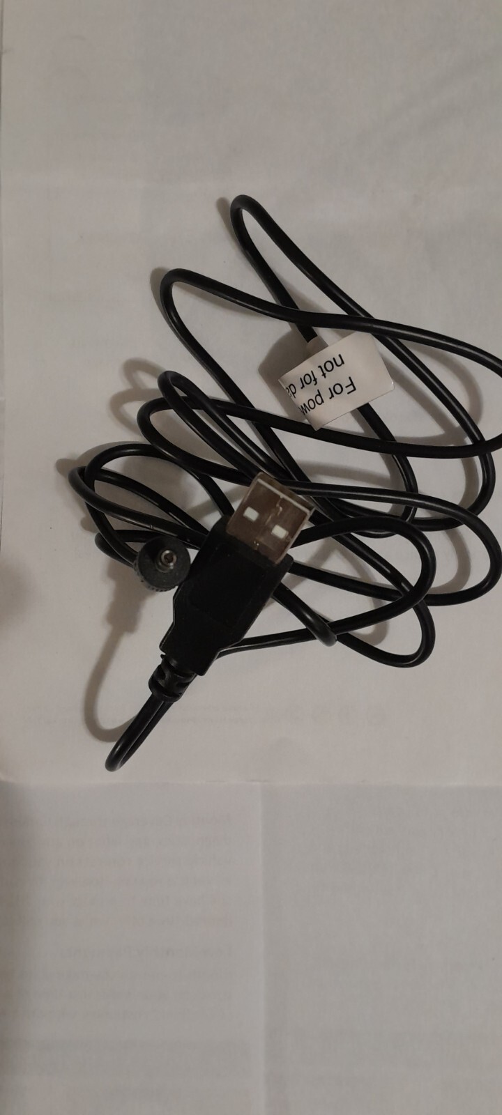 DC 5V Power charging Cable USB to 2.0mm Barrel Plug Supply Cord US 60 inches