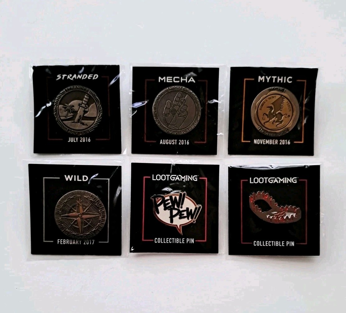 Loot Crate Gaming: Exclusive Collectible Pins lot Rare (2016-2017) New