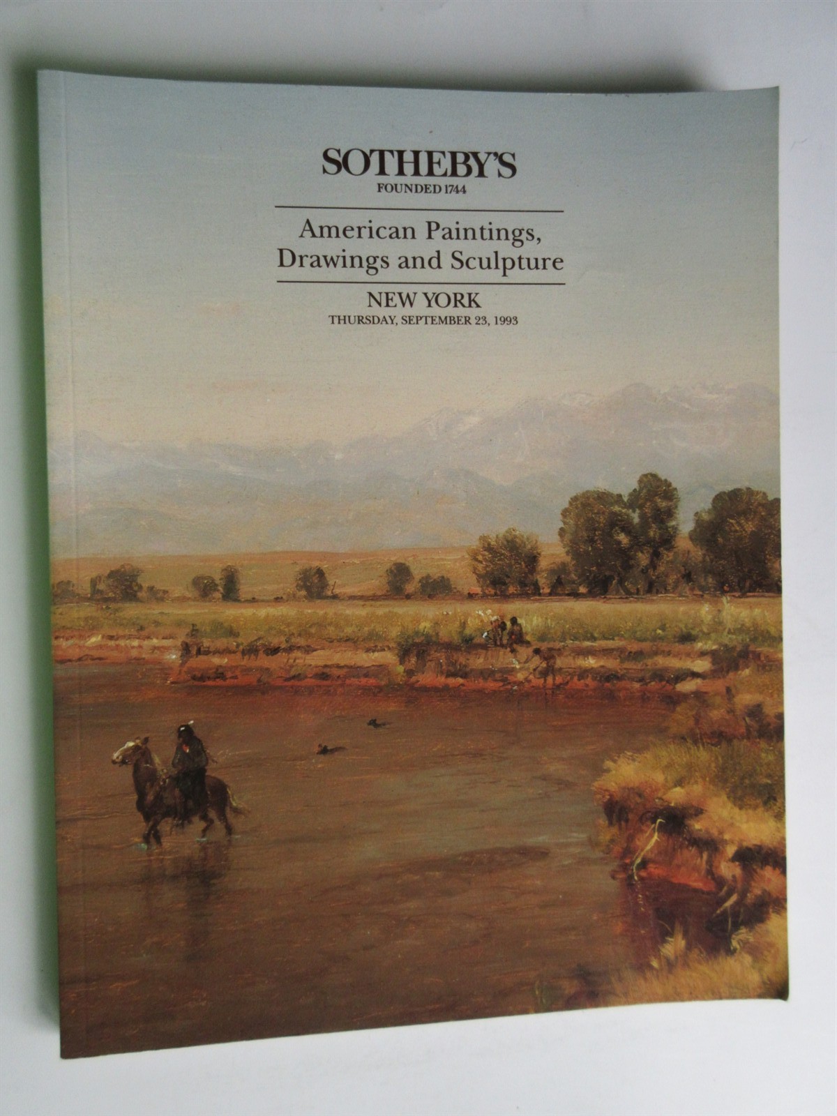 Sotheby's American Paintings Drawings Sculpture Catalog Sept 23 1993 New York 