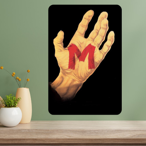 M Classic Movie Metal Poster Sign