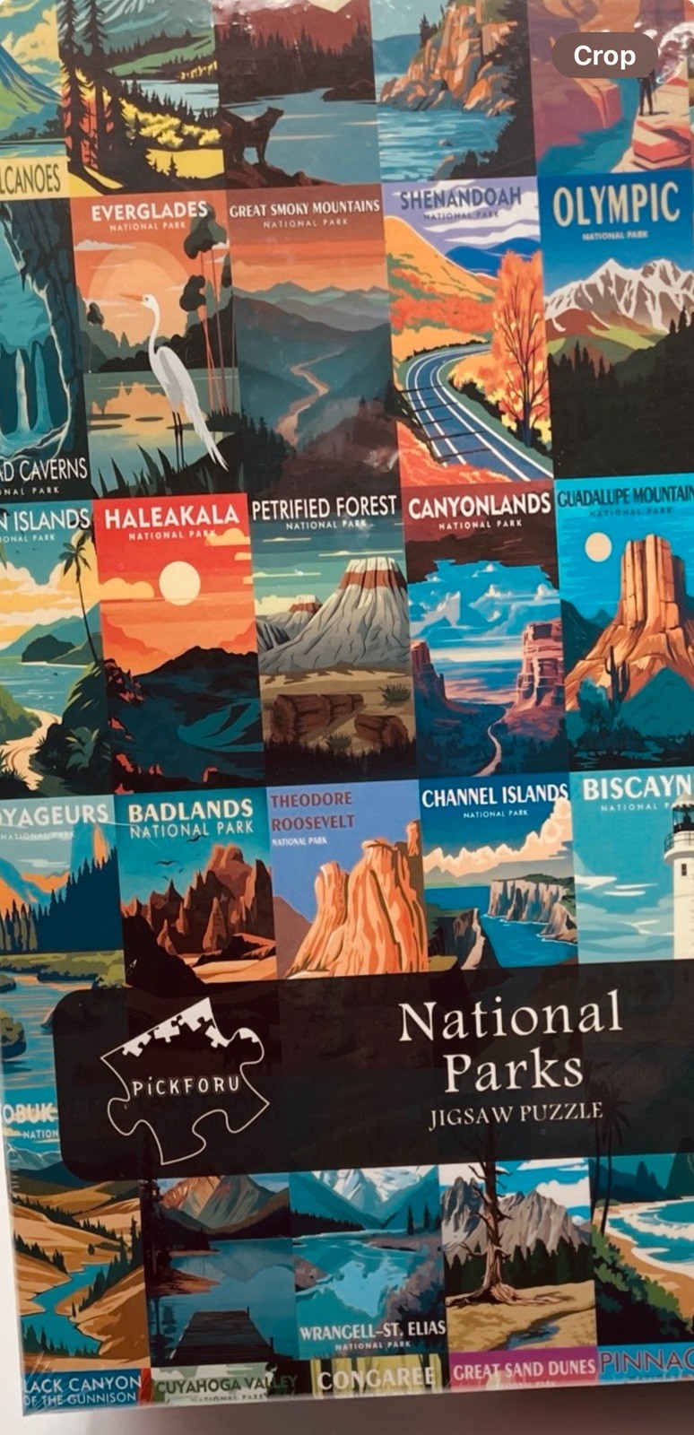 National Parks 1000 Piece Jigsaw Puzzle Scenic Landscape Travel Poster Sealed